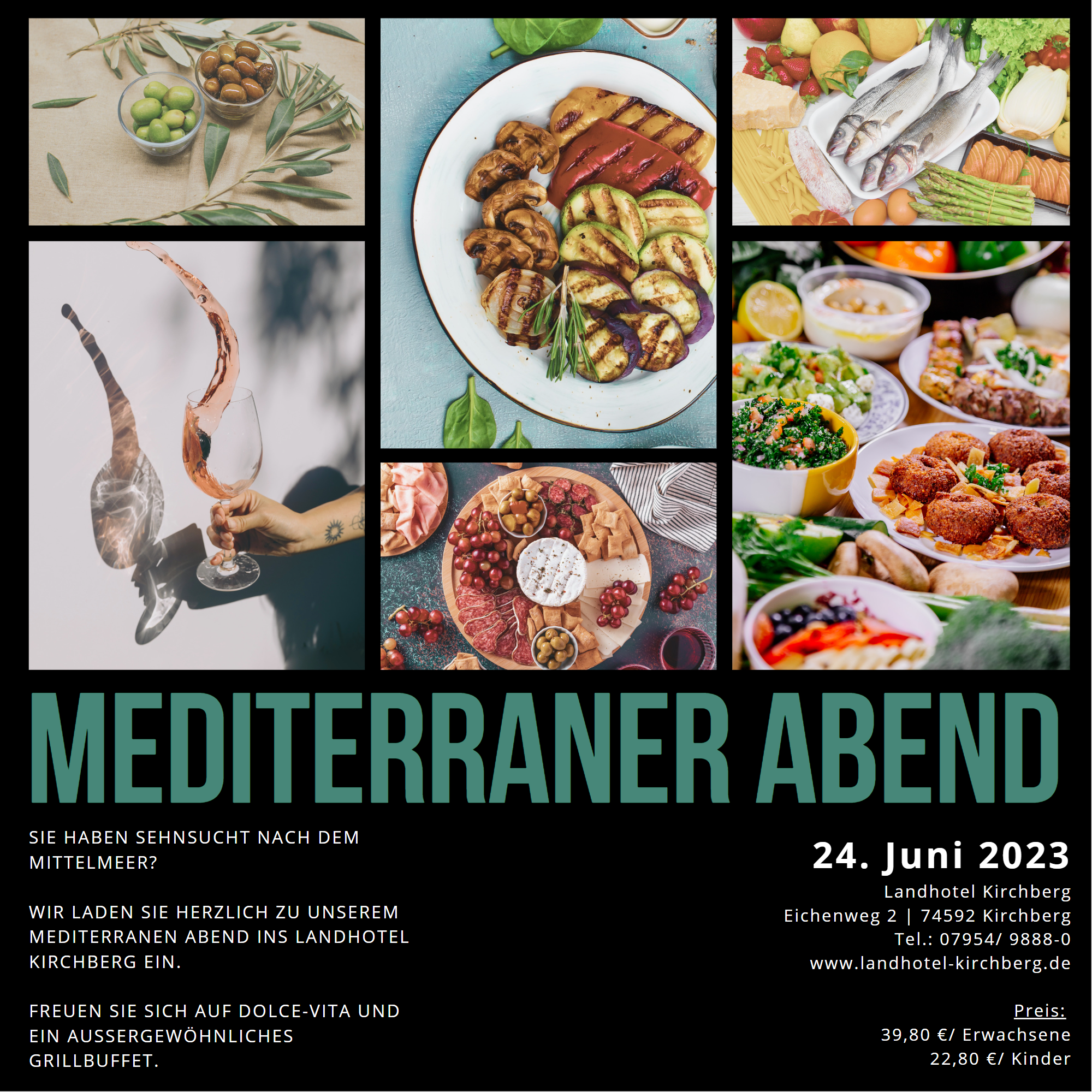 Mediterraner Abend im Landhotel Kirchberg